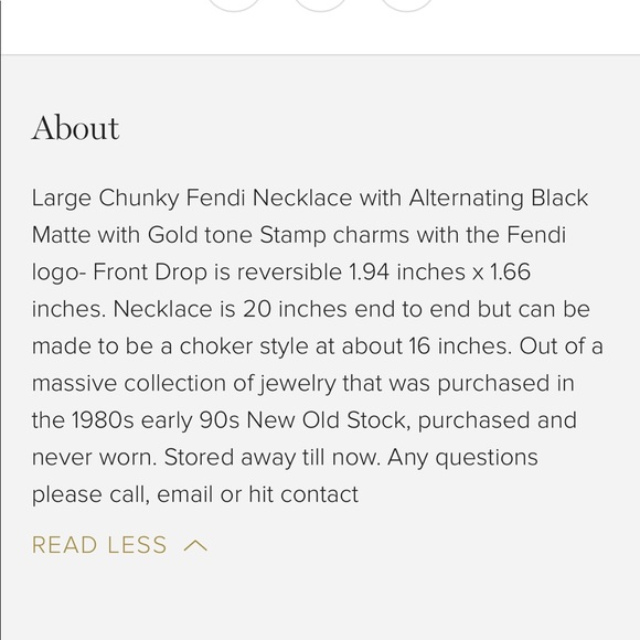 Fendi vintage reversible chunky necklace - Picture 7 of 7